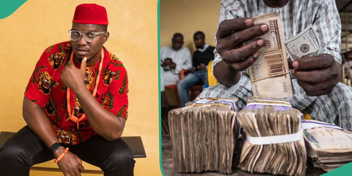 Man spotted sharing thousands of cash to many people present around him, many reacted