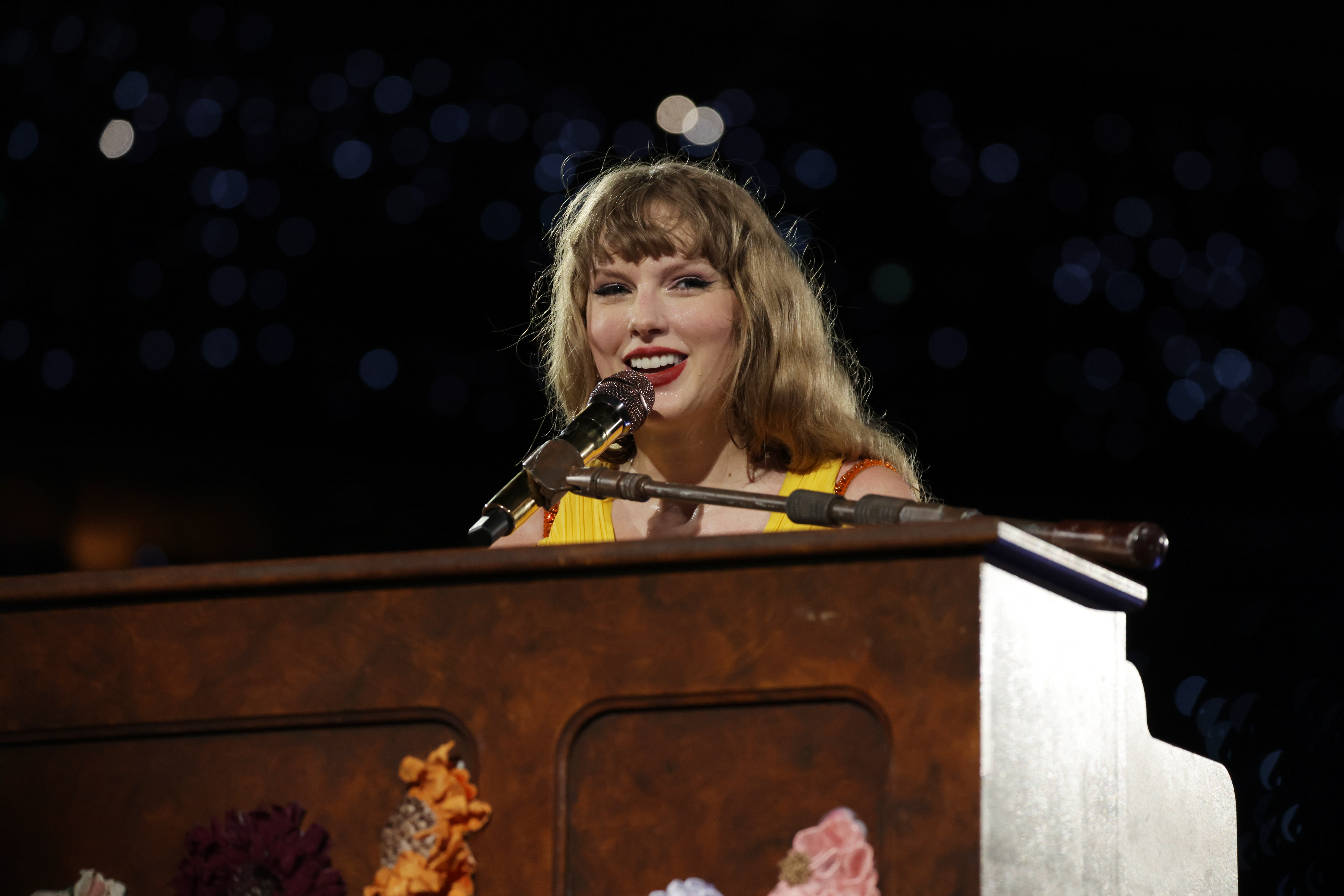 Taylor Swift performs during Taylor Swift - The Eras Tour