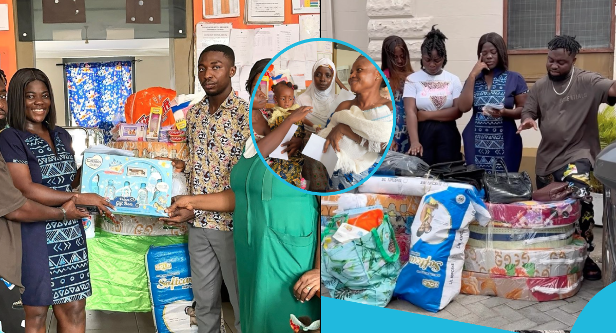 Ghanaian TikToker Asantewaa donates baby products, mattresses and detergents on her birthday
