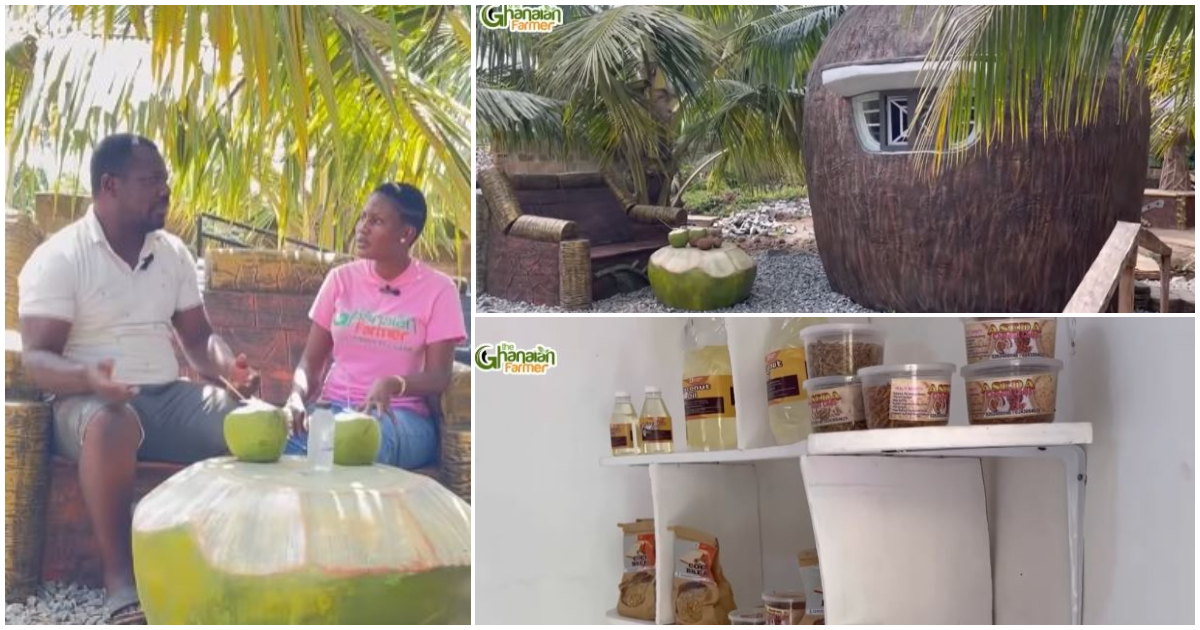 Ghanaian man quits his job as an optometrist to start a coconut resort, makes GH₵10m annually in profit