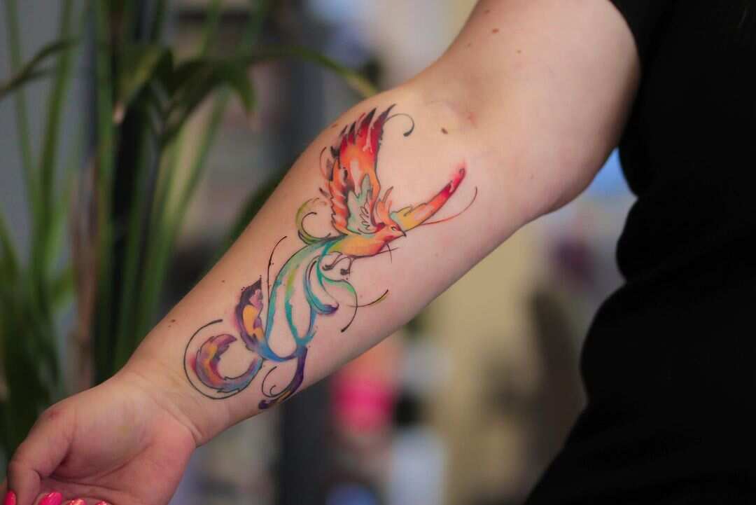 Discover more than 154 phoenix bird tattoo leg