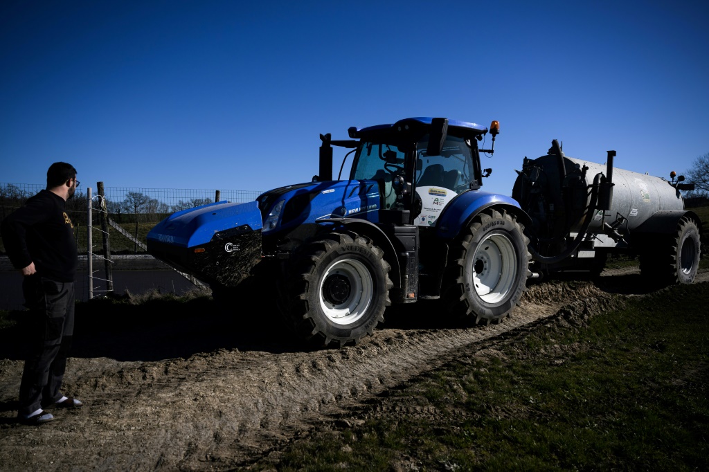 The farm aims to replace its diesel-burning tractors as soon as possible