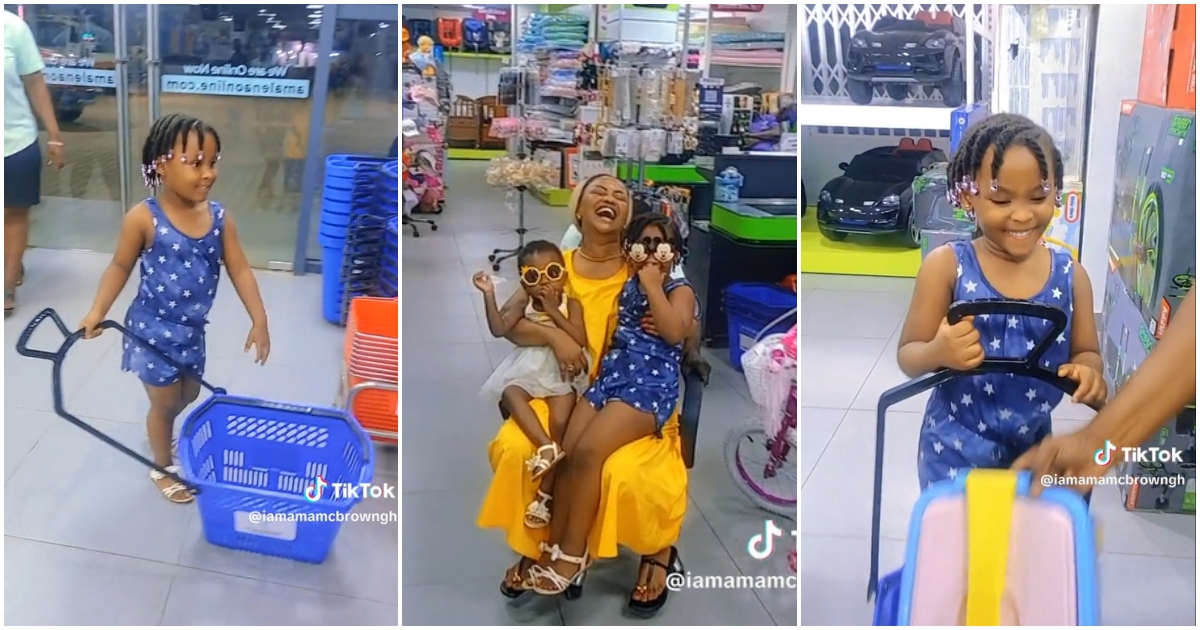 Baby Maxin looks grown and tall; goes shopping with her step sis in video