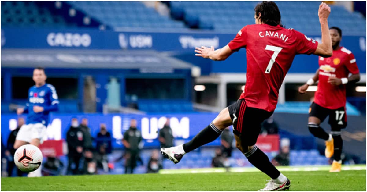 Edinson Cavani while in action for Man United. Photo: Getty Images.
