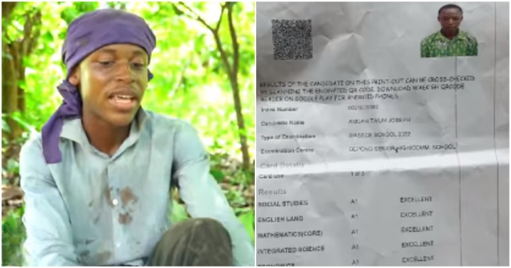 WASSCE student: Needy but brilliant cocoa farmer's son is first person to bag 8As at Bepong SHS as his results emerge
