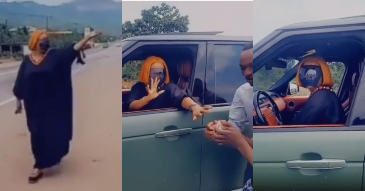 McBrown Stops in Middle of road to give Money Eastern Region Residents in Video