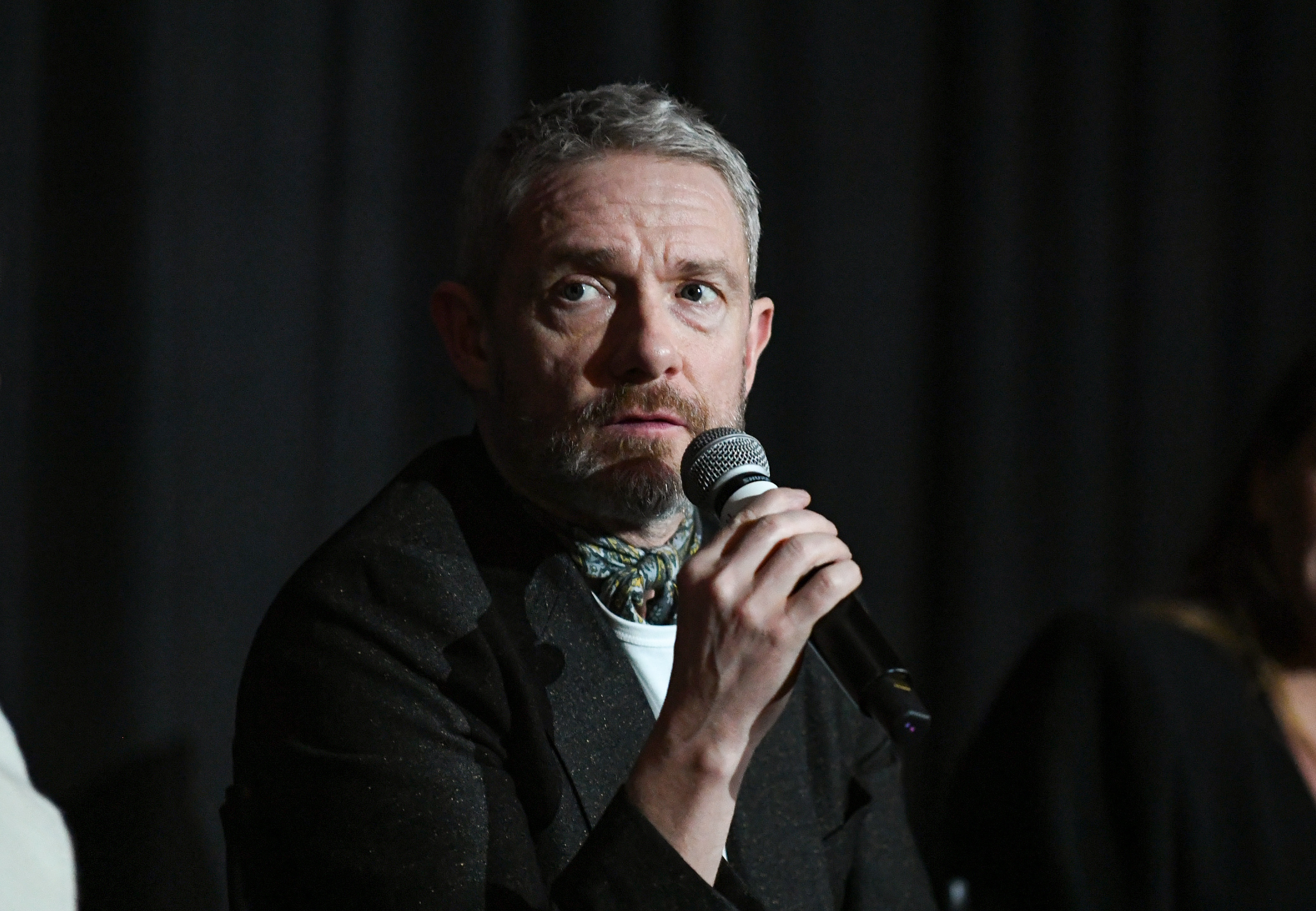 Martin Freeman speaks onstage during the screening of "Miller's Girl" at the Palm Springs International Film Festival