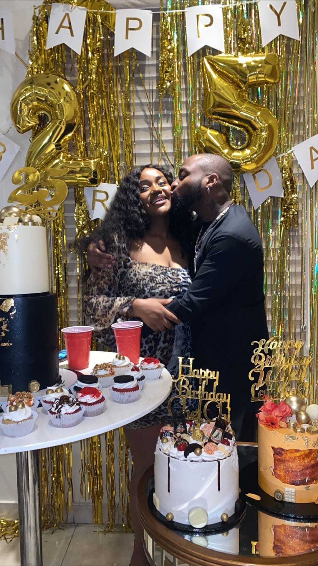 Lovely photos/video from Davido's bae Chioma's 25th birthday