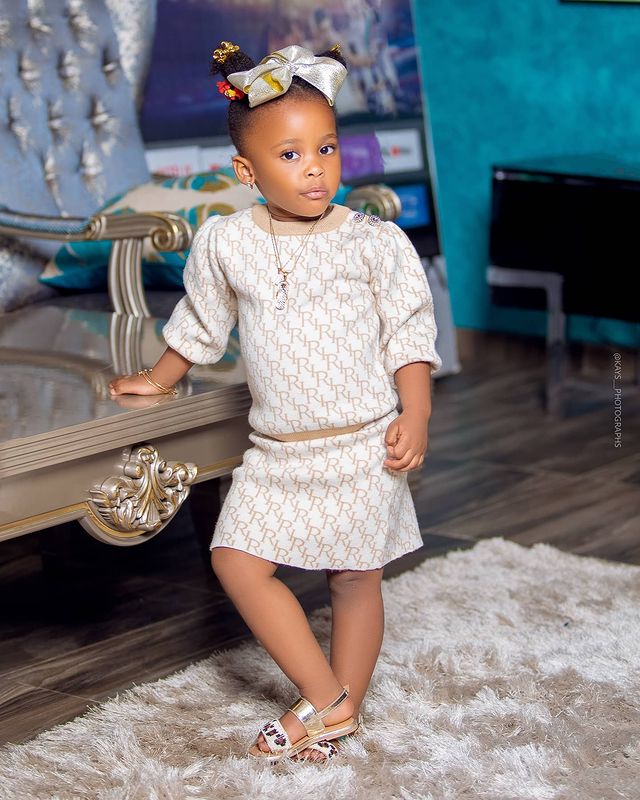 Baby Maxin: McBrown’s Daughter Surprises fans with her Adult Poses in 7 Photos at age 2