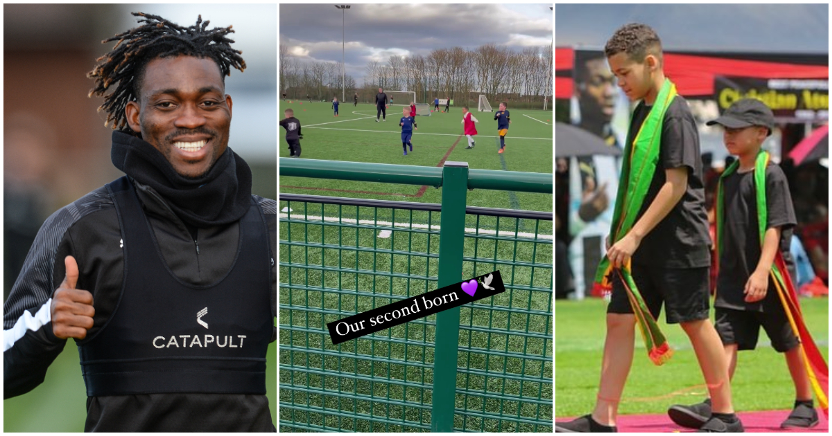 Videos of Christian Atsu's 2nd son dribbling through defenders to score a goal warm hearts