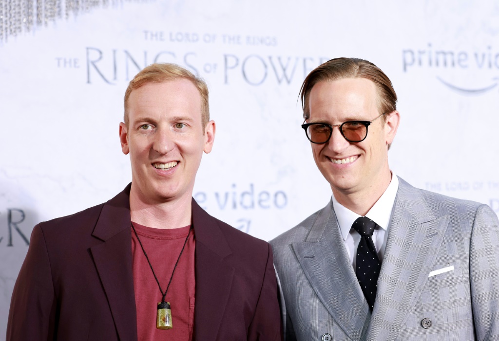Showrunners Patrick McKay and J. D. Payne attend the premiere of Prime Video's "The Lord of the Rings: The Rings of Power" in Los Angeles
