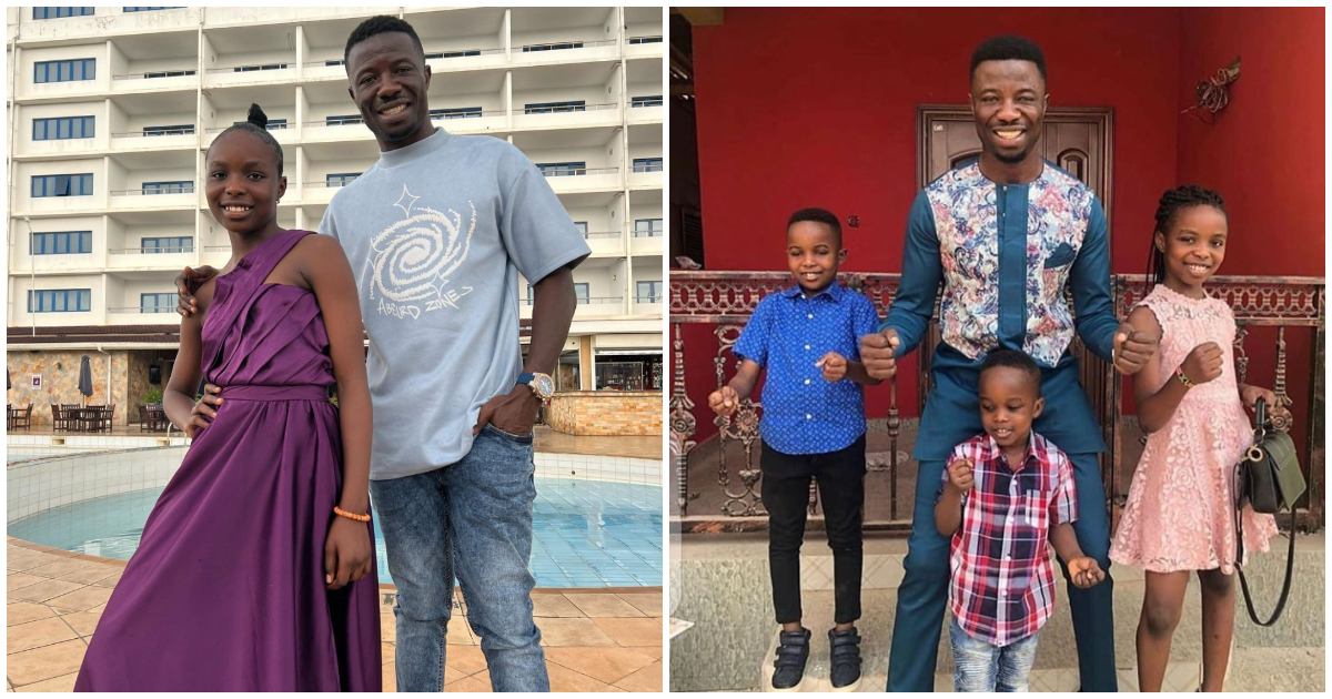 Kwaku Manu Flaunts His Beautiful Children In Adorable Family Photos