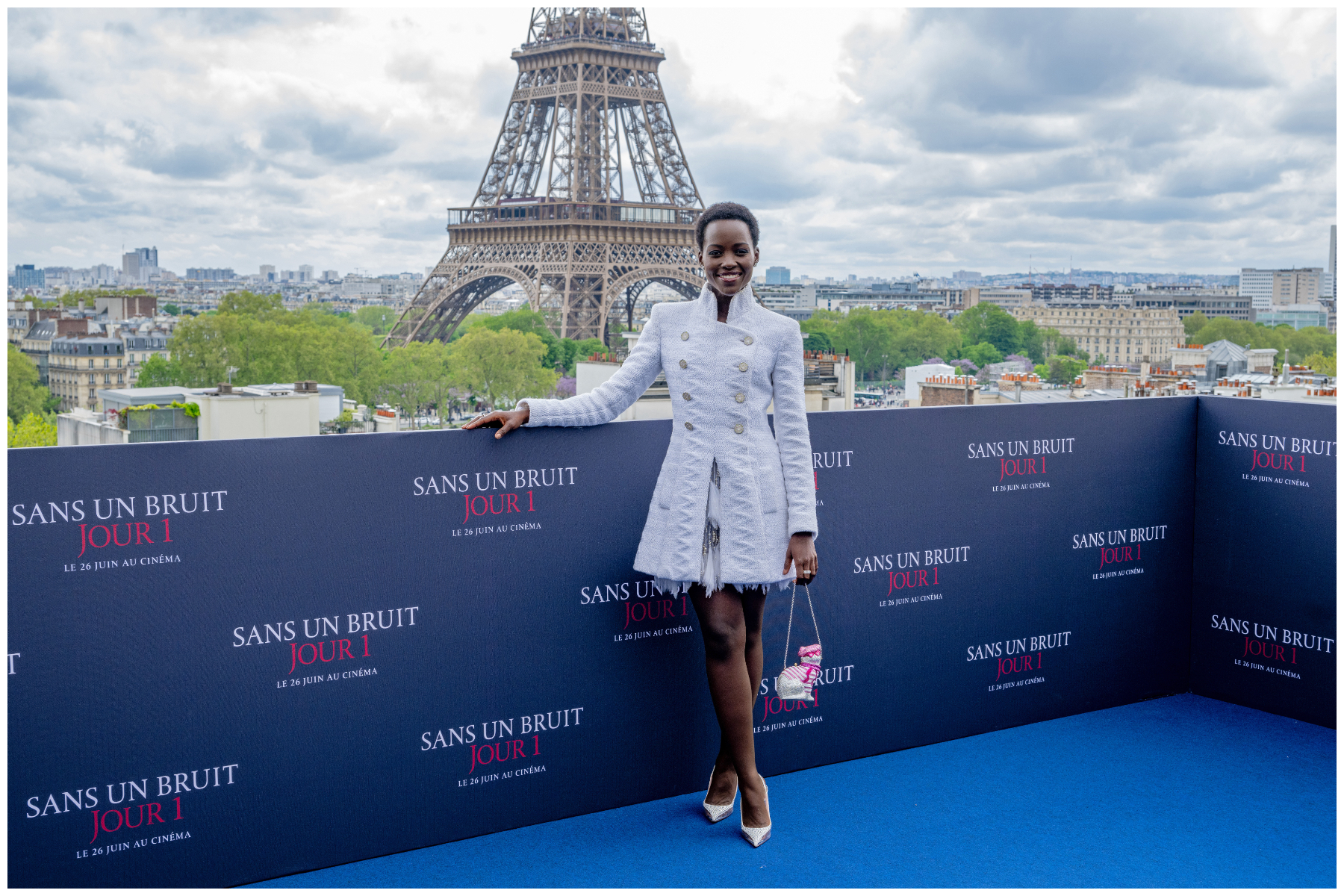 Lupita Nyong'o attends a photocall in support of "A Quiet Place: Day One" at Shangri-La Hotel Paris in Paris, France.