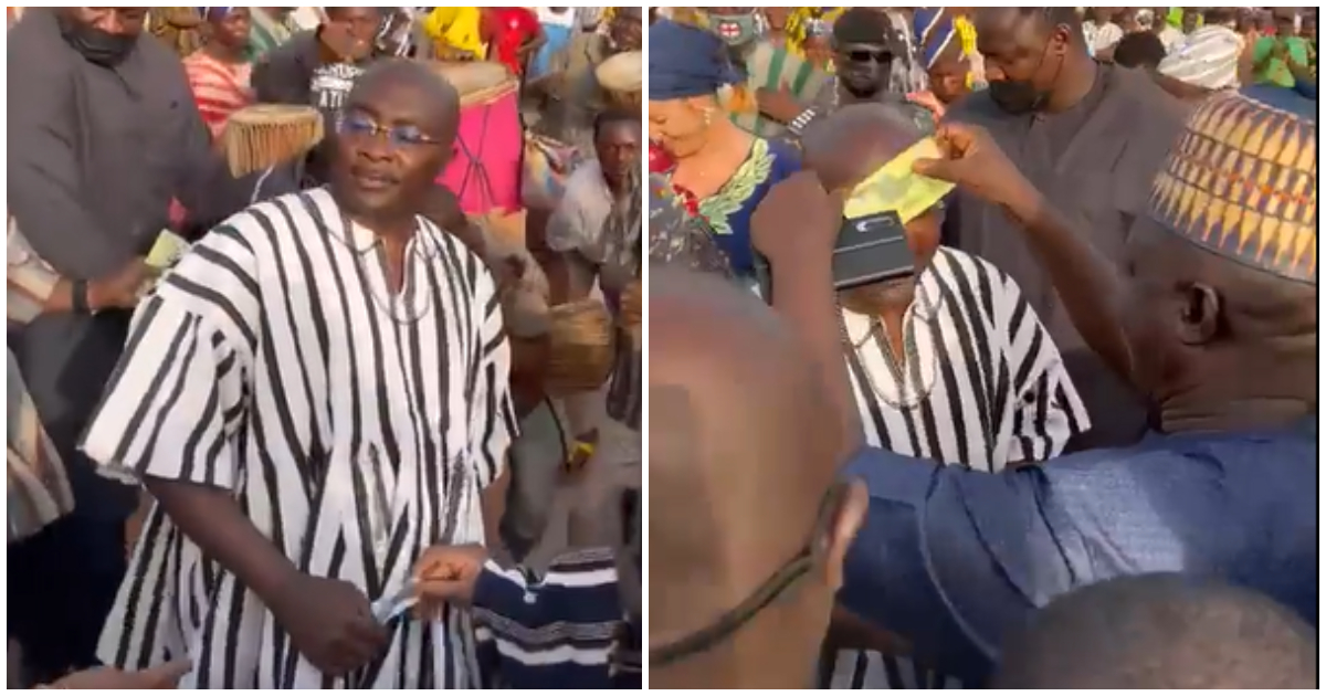 Dr Bawumia displays amazing dance moves; stirs reactions as people spray cash on him