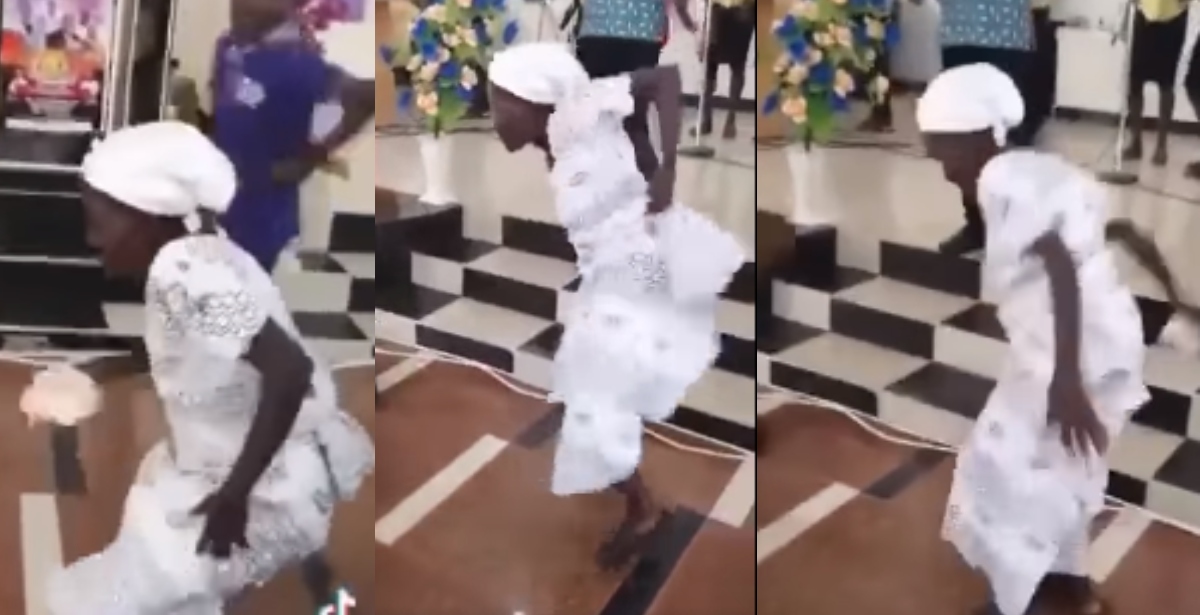 Energetic Ghanaian Grandma is Making Waves Online with her wild Dance Moves in Church