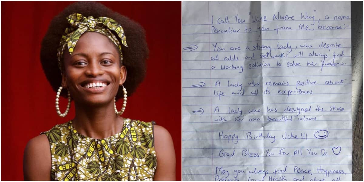 Lady causes stir with the note a lady she had not been on talking terms with sent on her birthday