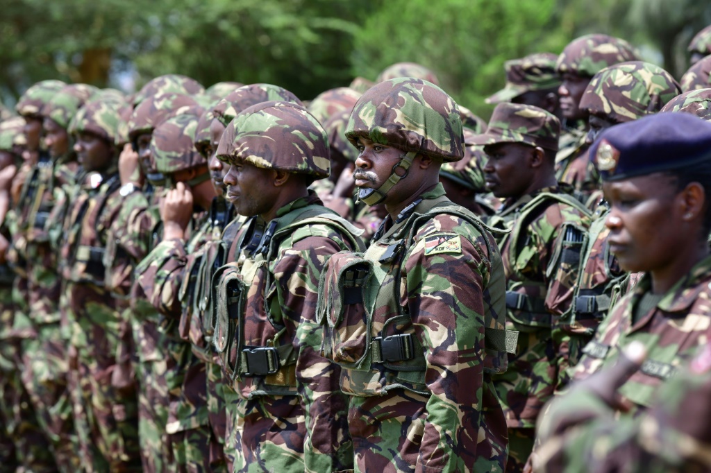Kenyan soldiers arrived in the DRC earlier this month