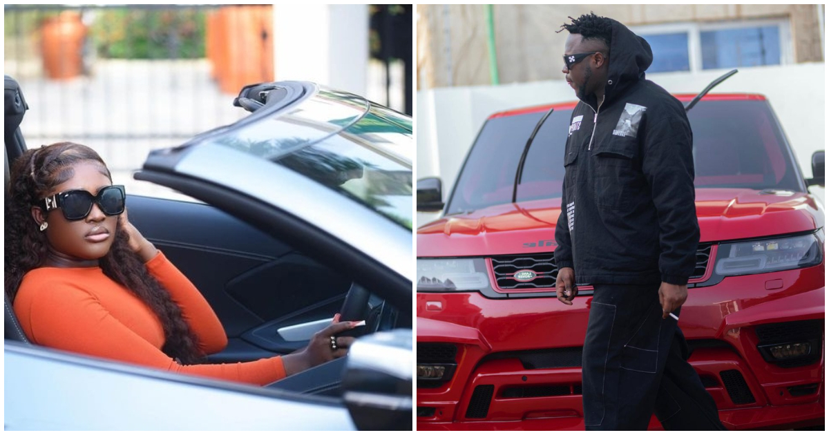 Medikal explains why his wife Fella Makafui prefers his Range Rover, BMW, Benz and other big cars