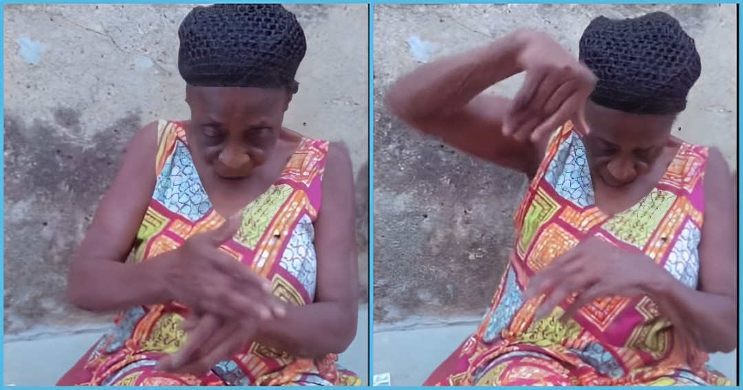 Ghanaian old lady joins dance challenge, Dancegod Llyod lauds her