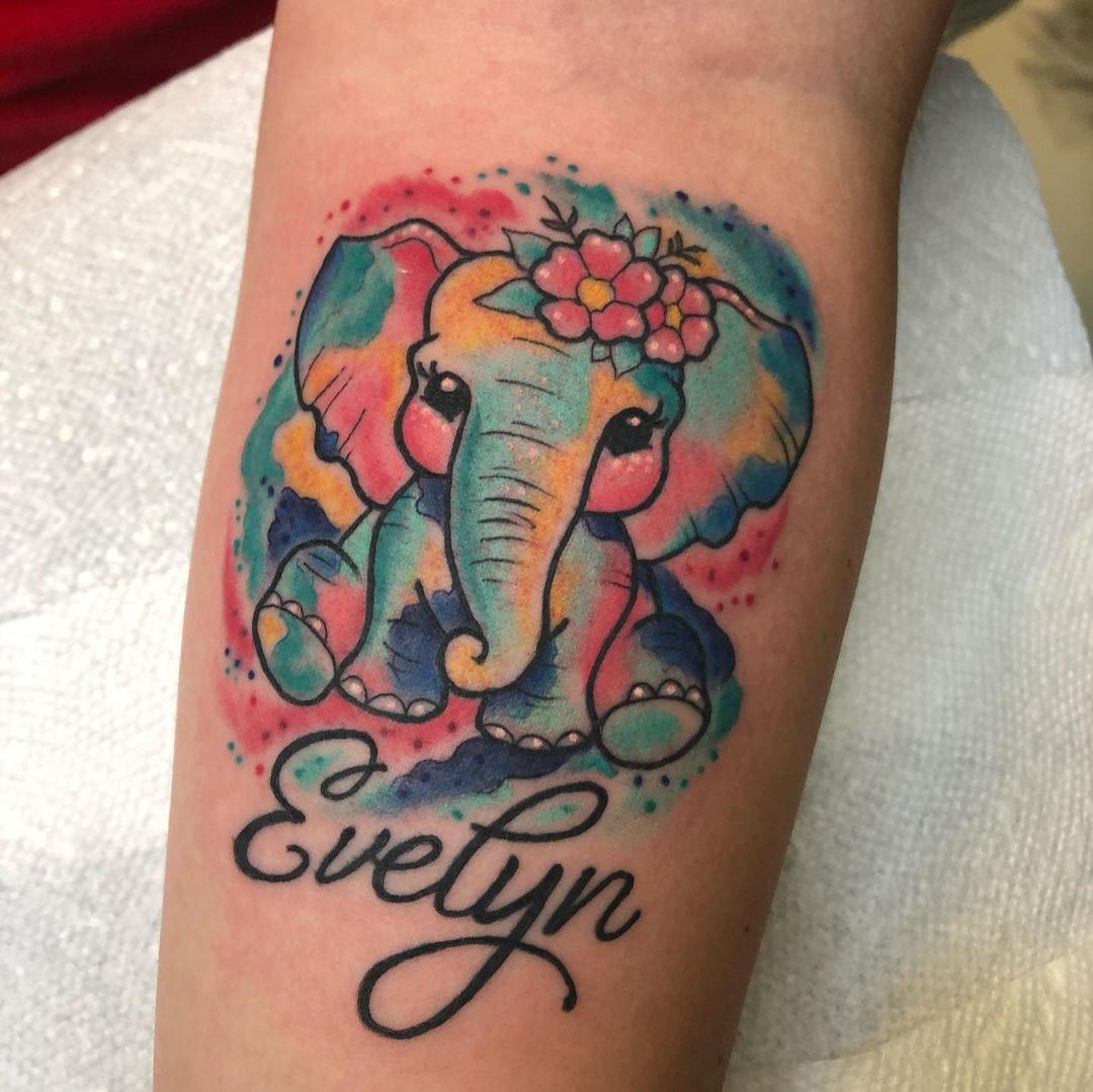 My elephant done by Steve M. From Big Deluxe Tattoo in Salt Lake City! : r/ tattoos
