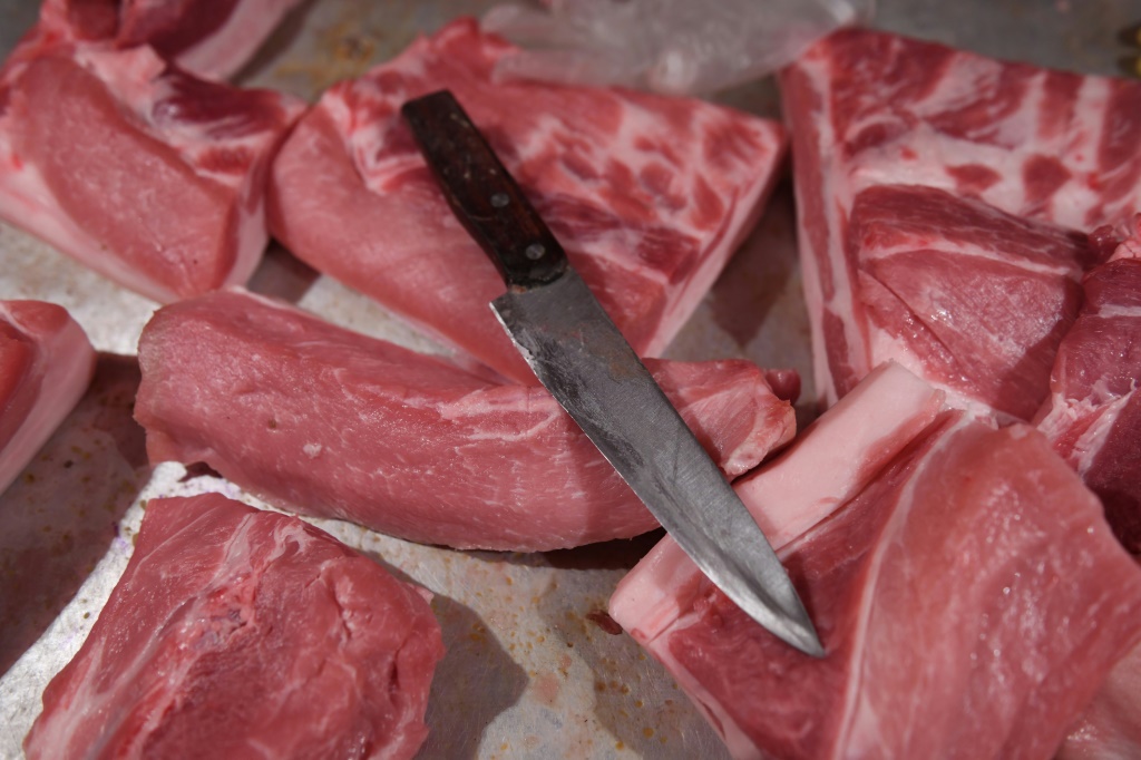 The average person in China eats more than 25 kilogrammes of pork per year