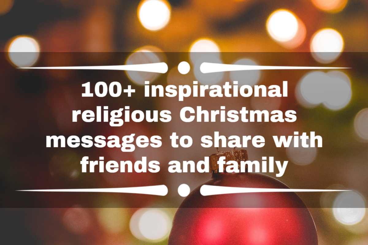 Inspirational religious Christmas messages