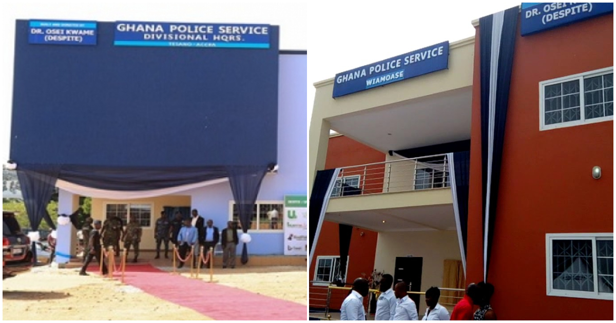 Kwame Despite builds police stations for security personnel in Ghana