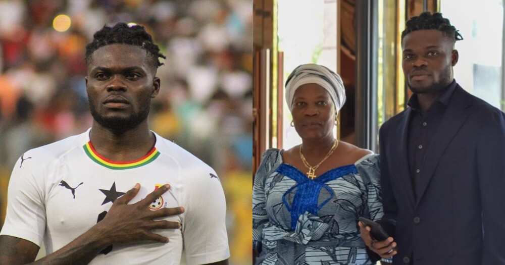 Photo of Thomas Partey and mom surfaces online