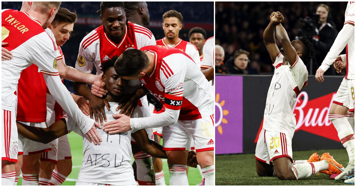 Mohammed Kudus pays touching tribute to Christian Atsu after scoring for Ajax, video warms hearts