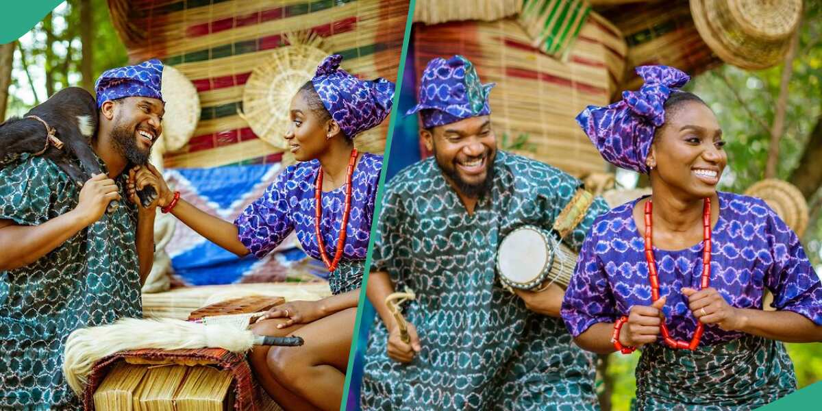 "See me smiling": Kunle Remi, wife look dapper in wedding photos, get fans talking, video trends