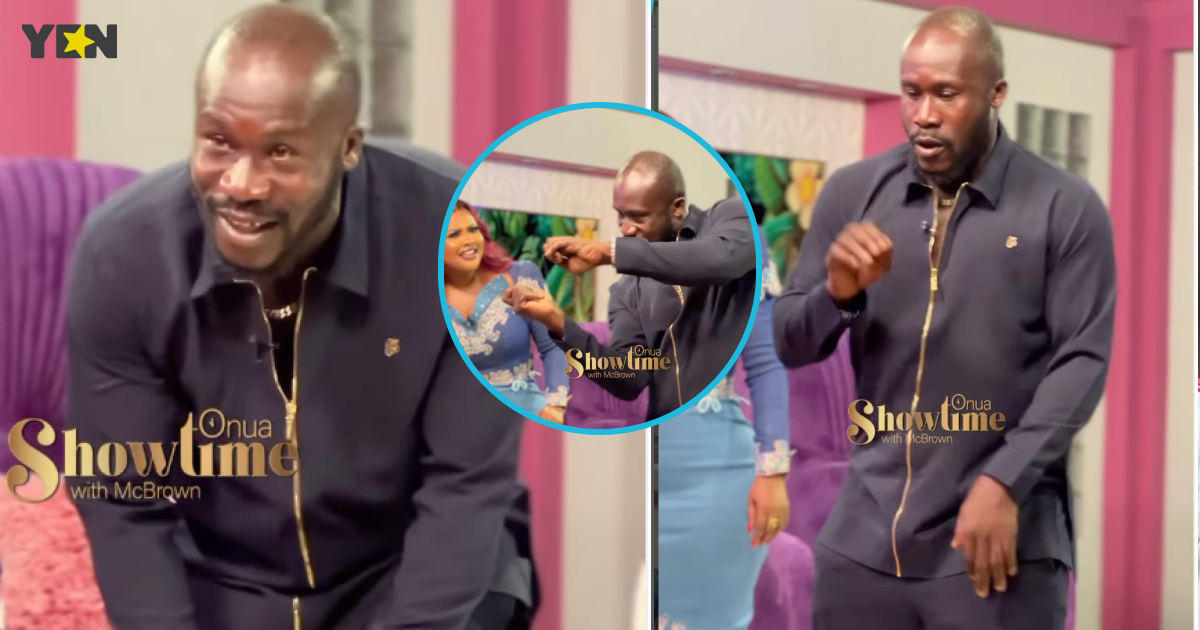 Dr Likee dons stylish kaftan while showing off Michael Jackson dance moves on Onua Showtime