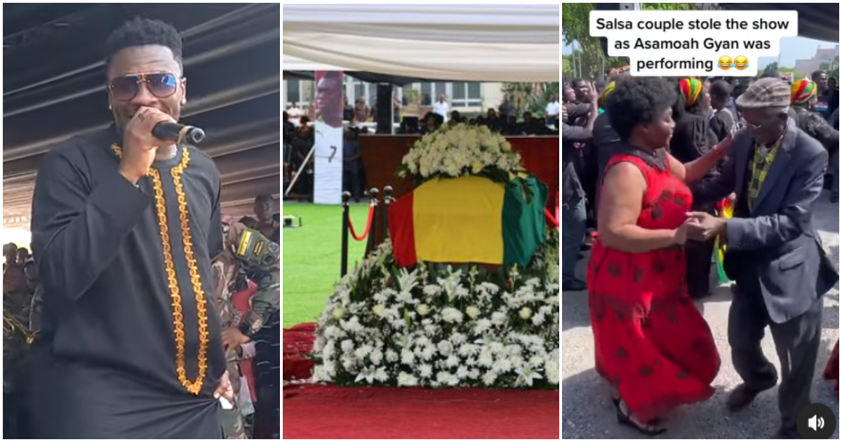 Christian Atsu: Asamoah Gyan’s performance at funeral of Black stars player in video sparks reactions