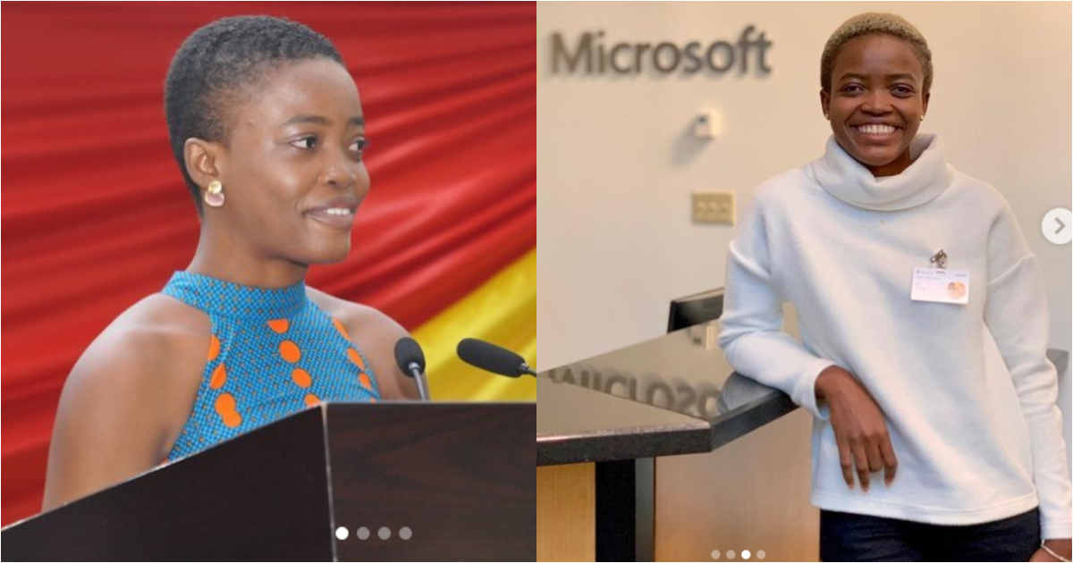 Ivy Barley delivers commencement speech at KNUST and a photo of her at Microsoft