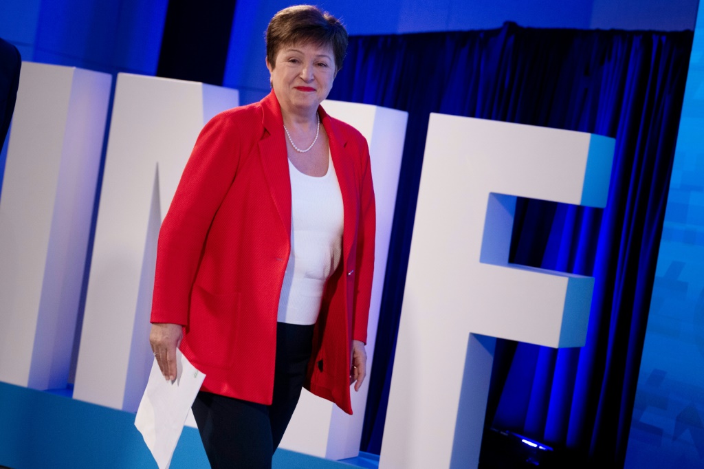 IMF chief Kristalina Georgieva said she had 'constructive' talks with Britain's finance minister and central bank governor
