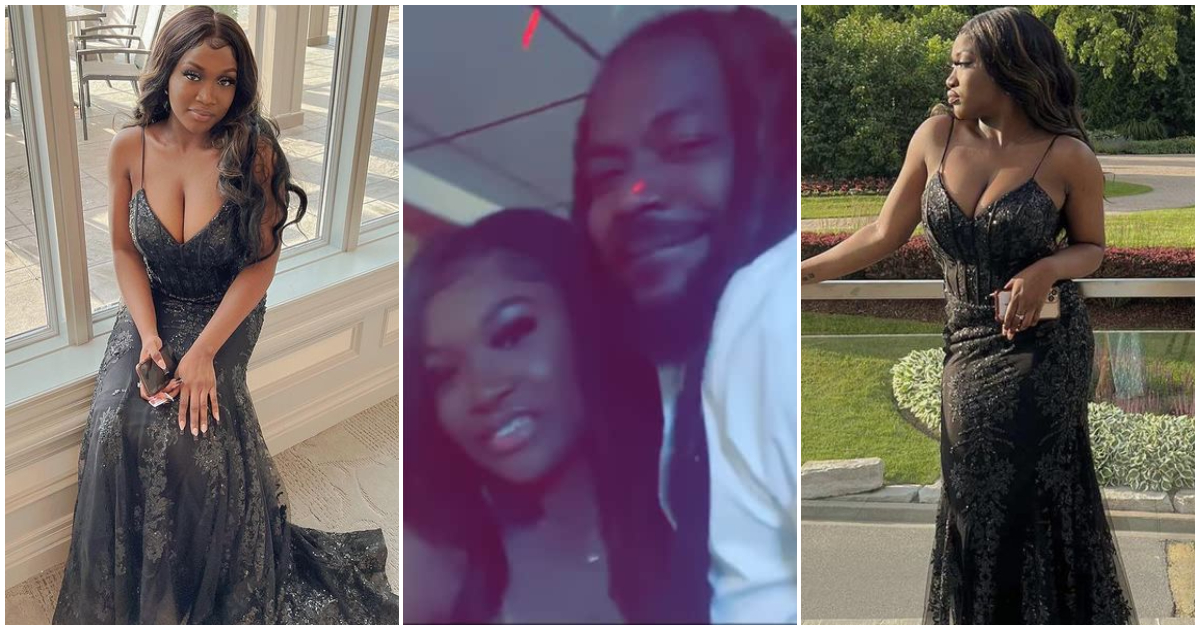 So gorgeous: Samini's pretty 1st daughter turns heads as she attends her prom in Canada like a fashionista