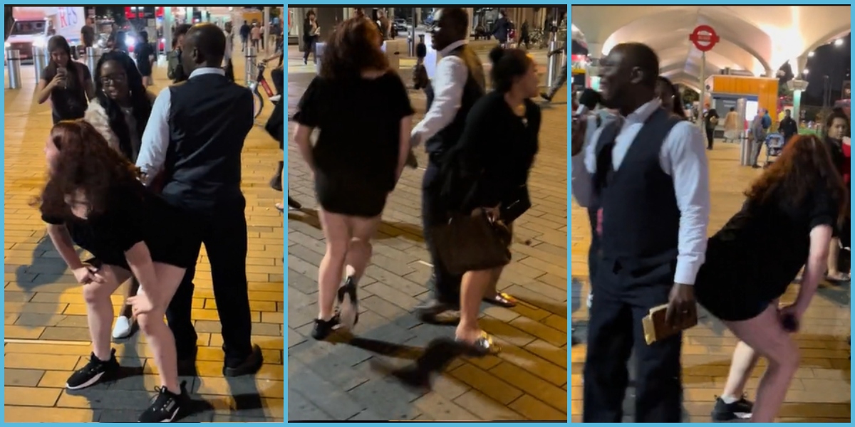 White Ladies Harass UK-Based Ghanaian Preacher While Delivering Preaching