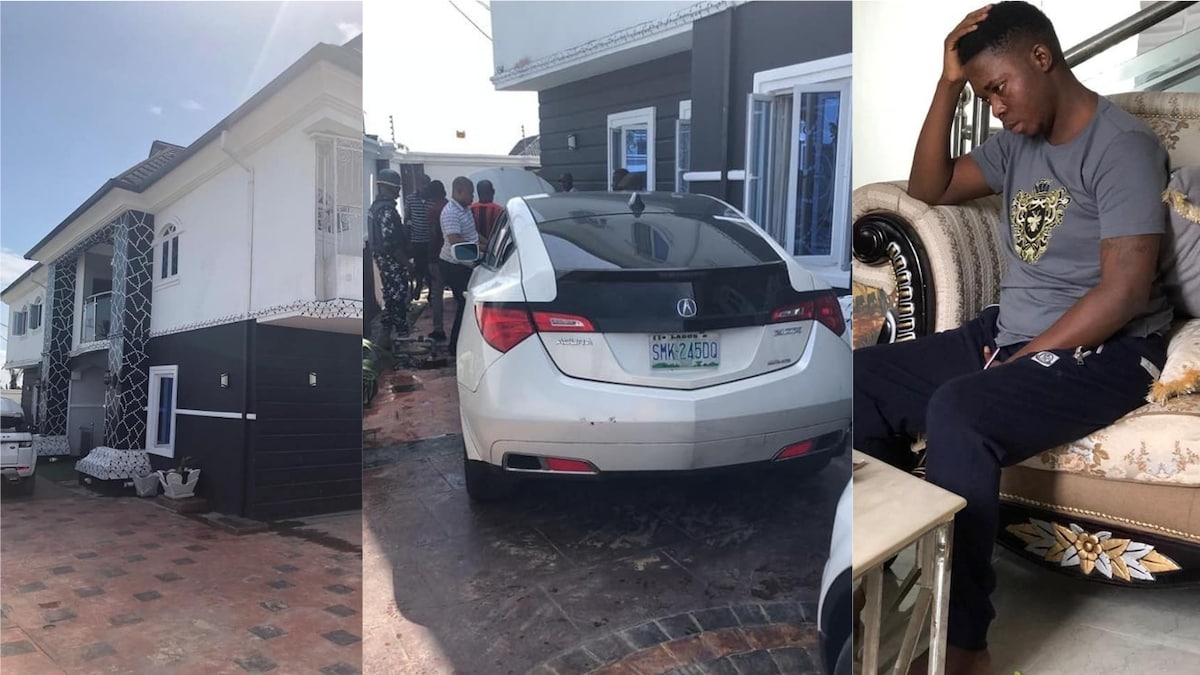 Top sakawa boy cries as his properties worth millions are seized after being busted