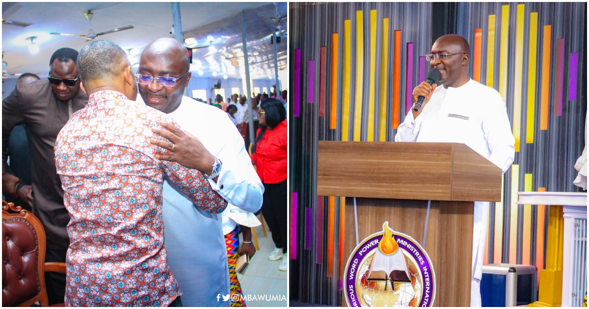 Dr Mahamudu Bawumia on Sunday, December 25, 2022 visited Rev Owusu Bempah's church.