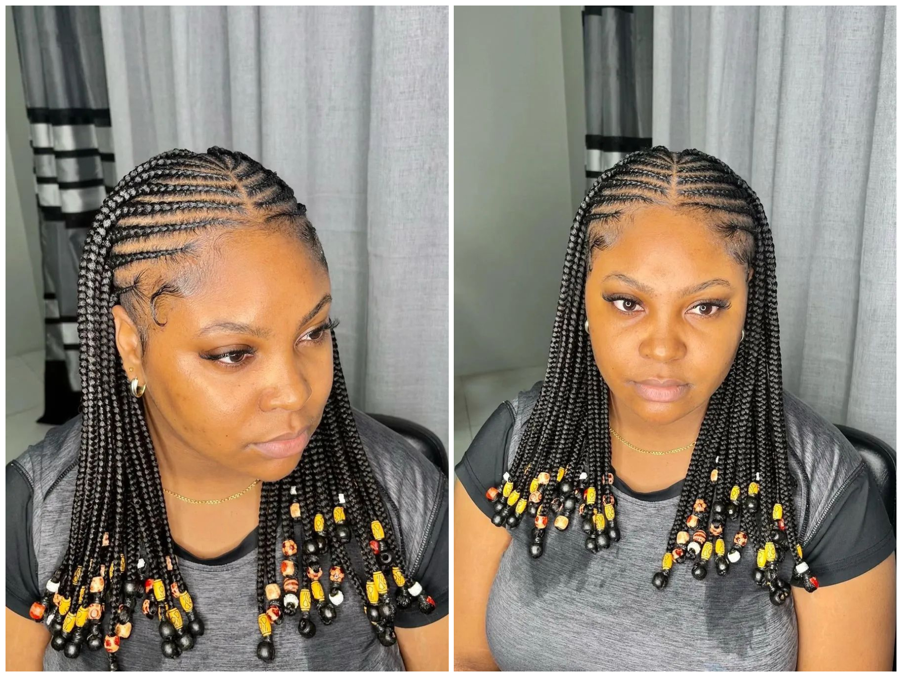 30 fancy knotless braids with beads ideas to try today - YEN.COM.GH