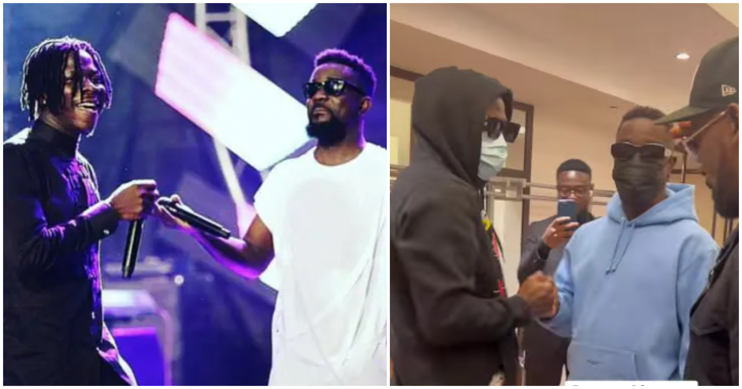 Lovely video drops as Sarkodie and Stonebwoy meet in public for the 1st time after falling out in 2020