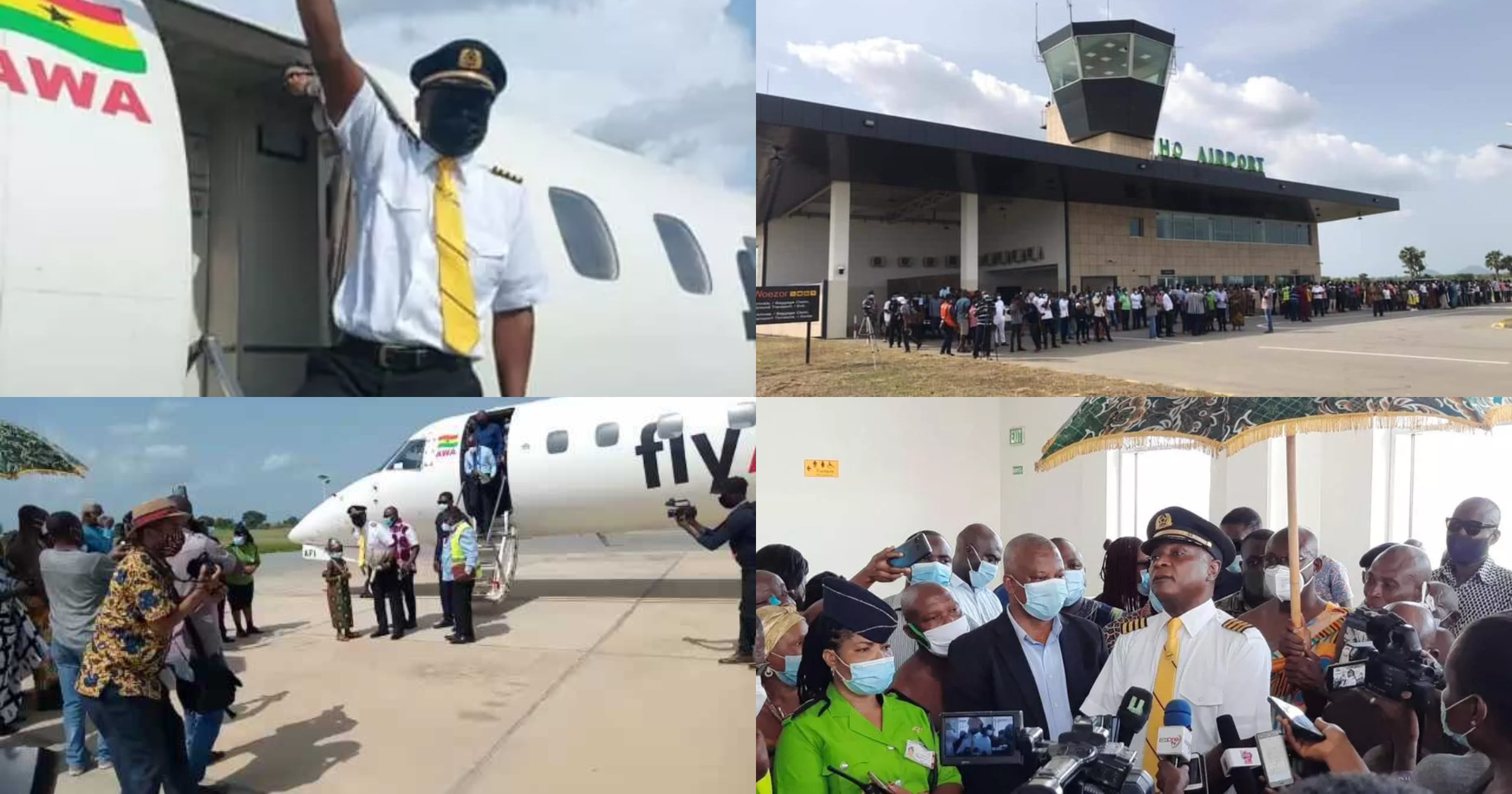 Ho Airport: Photo And Video Drop As 1st Plane Flies To Volta Regional Capital