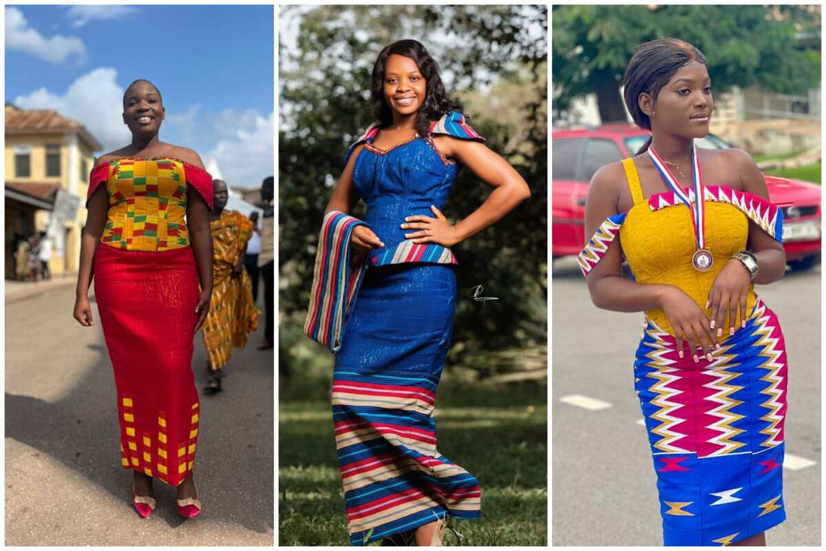 Pretty Traditional Ghana Kente Styles For Engagement; The Best Ghana Kente  Styles 