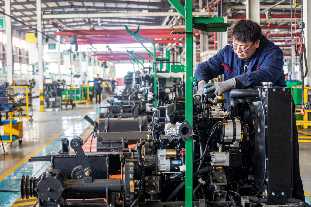 Factory activity in China contracted for the fifth straight month in February, official figures showed Friday