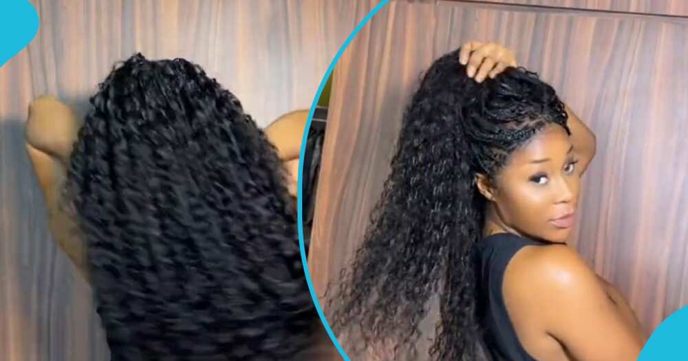 Efia Odo in GH¢2.4k boho knotless braids