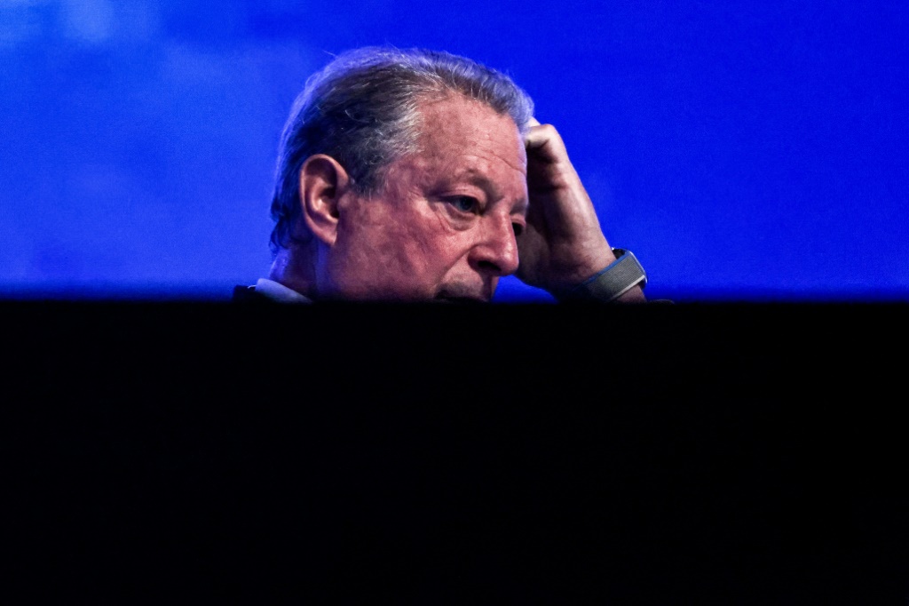 Former US vice president and climate campaigner Al Gore attends an event during the COP27 climate conference