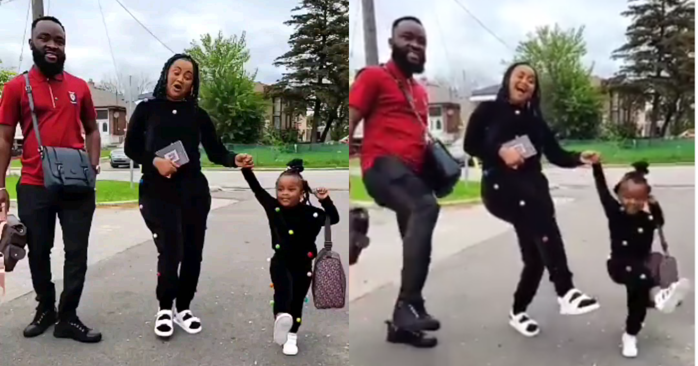Baby Maxin: McBrown's Daughter Dances To Duduke WIth Her Mom And Dad