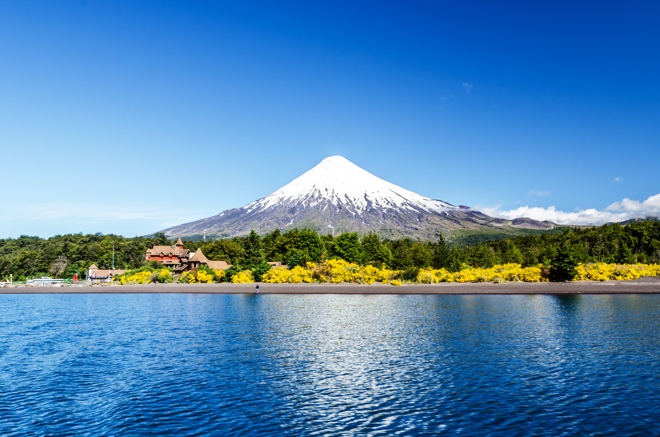 The Osorno volcano and Llanquihue Lake