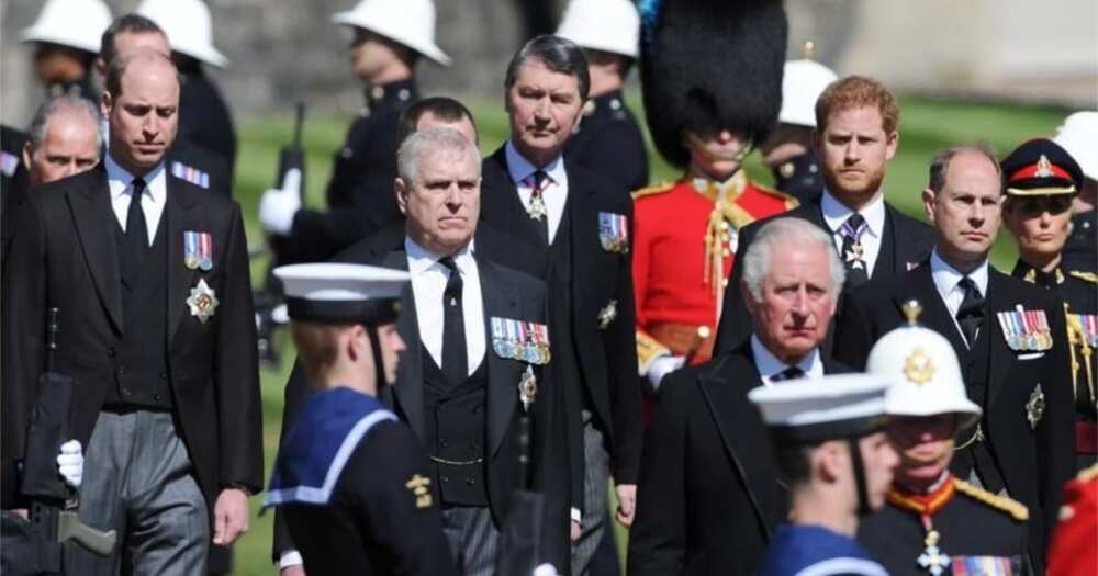 Prince Charles and Harry Reconnect at Philip's Funeral After Year of Father-Son Issues