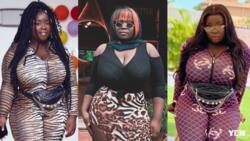 Akuapem Poloo, Lydia Forson shout as actress Maame Serwaa flaunts her thick thighs in new photo