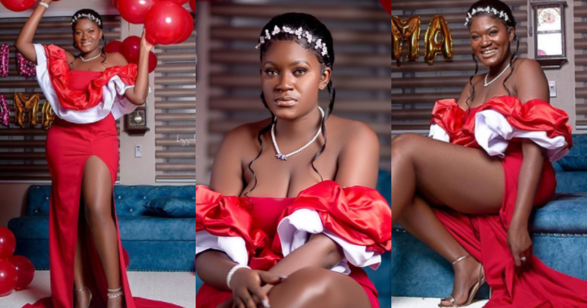 Ama Endorsed: Ghanaian female carpenter flaunts her fine legs and curves as she marks her b'day (Photos)